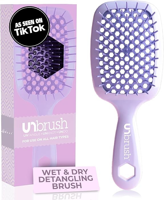 FHI Heat UNbrush Detangling Brush for Pain-Free Brushing on All Wet or Dry Hair Types — Durable... | Amazon (US)