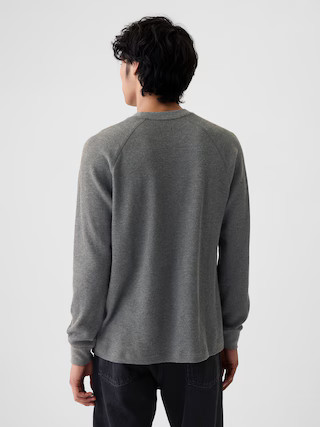 Waffle-Knit Raglan T-Shirt | Gap (US)