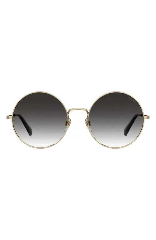 levi's 58mm Mirrored Round Sunglasses in Gold/Dark Grey at Nordstrom | Nordstrom
