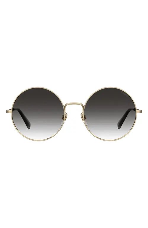 levi's 58mm Mirrored Round Sunglasses in Gold/Dark Grey at Nordstrom | Nordstrom
