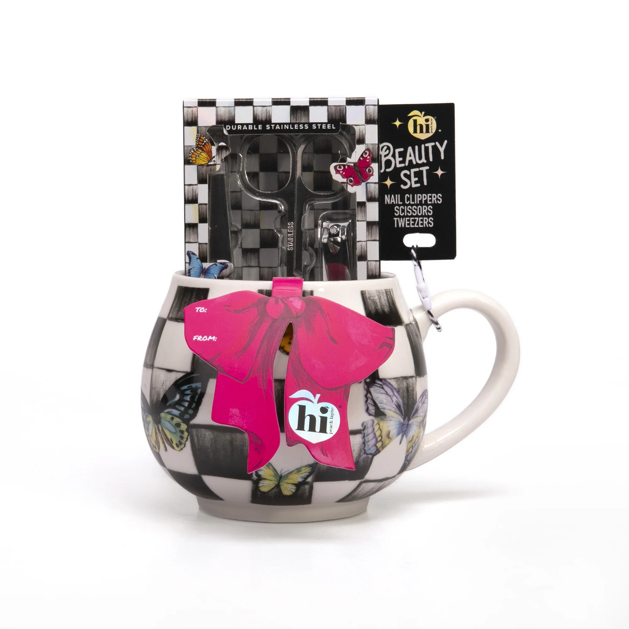 Hi Peach Layne Mother's Day Black Coffee Mug with Manicure Set | Walmart (US)