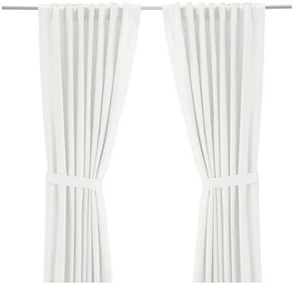 IKEA Ritva White Curtain Set - Size: 57 x 98 (1, White) | Amazon (US)