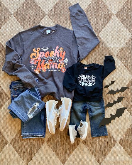 Baby boy Halloween. Baby boy clothes toddler boy clothes. Mommy me outfit. Spooky mama sweatshirt. Amazon baby. 

#LTKfamily #LTKHalloween #LTKbaby