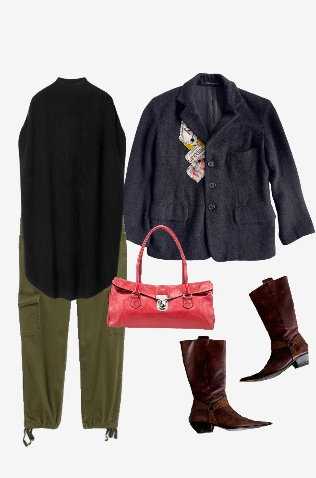 From yesterday. 
Blazer, boots, and bag are vintage  

#LTKOver40 #LTKootd