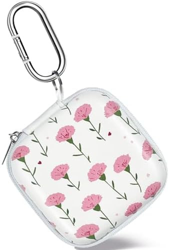 Square Earbud Case Headphone Organizer Ear Bud Case Portable EVA Carrying Box Storage Bag with Ca... | Amazon (US)