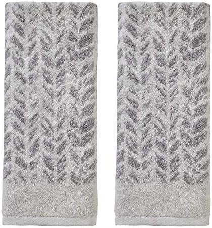Amazon.com: SKL Home by Saturday Knight Ltd. Distressed Leaves Hand Towel (2-Pack),Gray : Home & ... | Amazon (US)