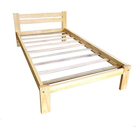 Amazonas Twin Bed Solid Pine Wood Natural Light Pine Finished Wooden Bed Boy Girl Bedroom Furnitu... | Amazon (US)
