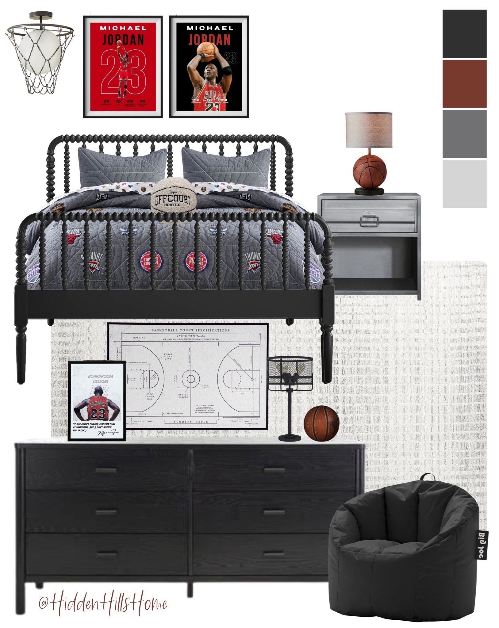 Boys basketball bedroom decor, Michael Jordan themed bedroom ideas, kids room decor mood board, boys room design #boysbedroom


#LTKKids #LTKHome #LTKSaleAlert
