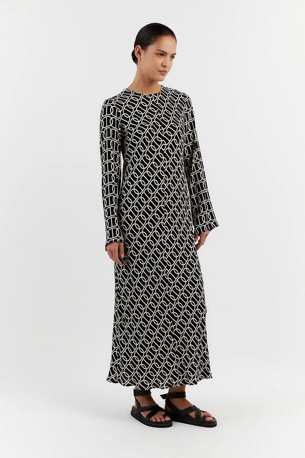 IZZIE CHAIN SLEEVED DRESS | DISSH