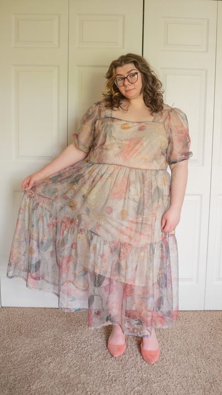 Plus size floral puffy sleeve maxi dress outfit

#LTKstyletip #LTKSeasonal #LTKcurves