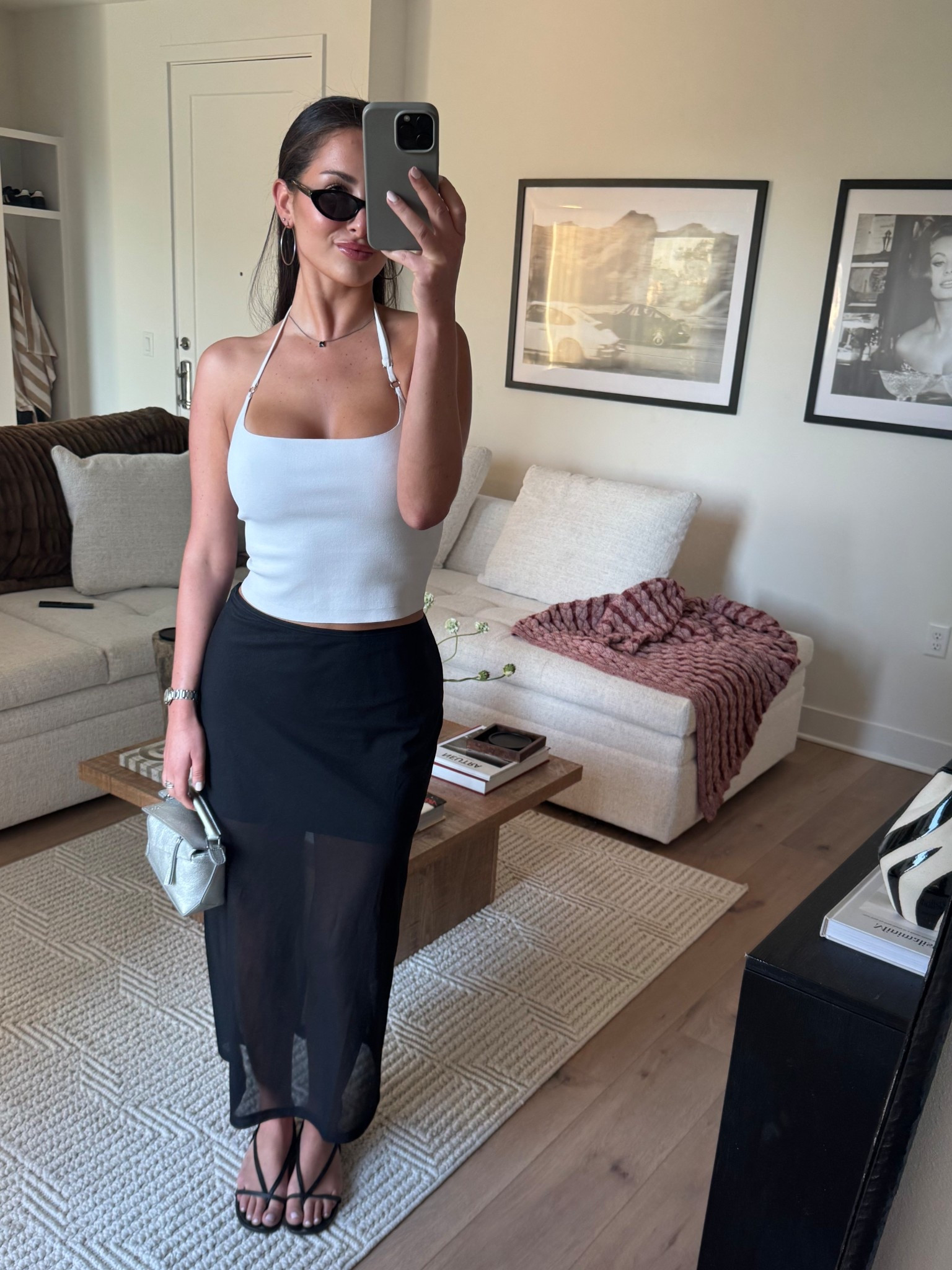 Saturday night fit 🙂‍↕️ this skirt is my favorite purchase of the year !! 

#LTKU