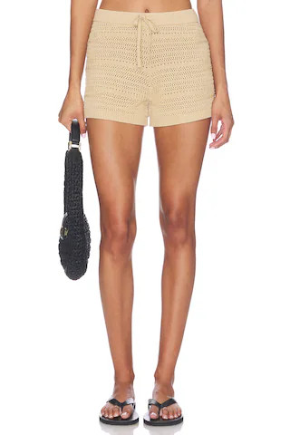 Kym Openwork Short in Taupe | Revolve Clothing (Global)