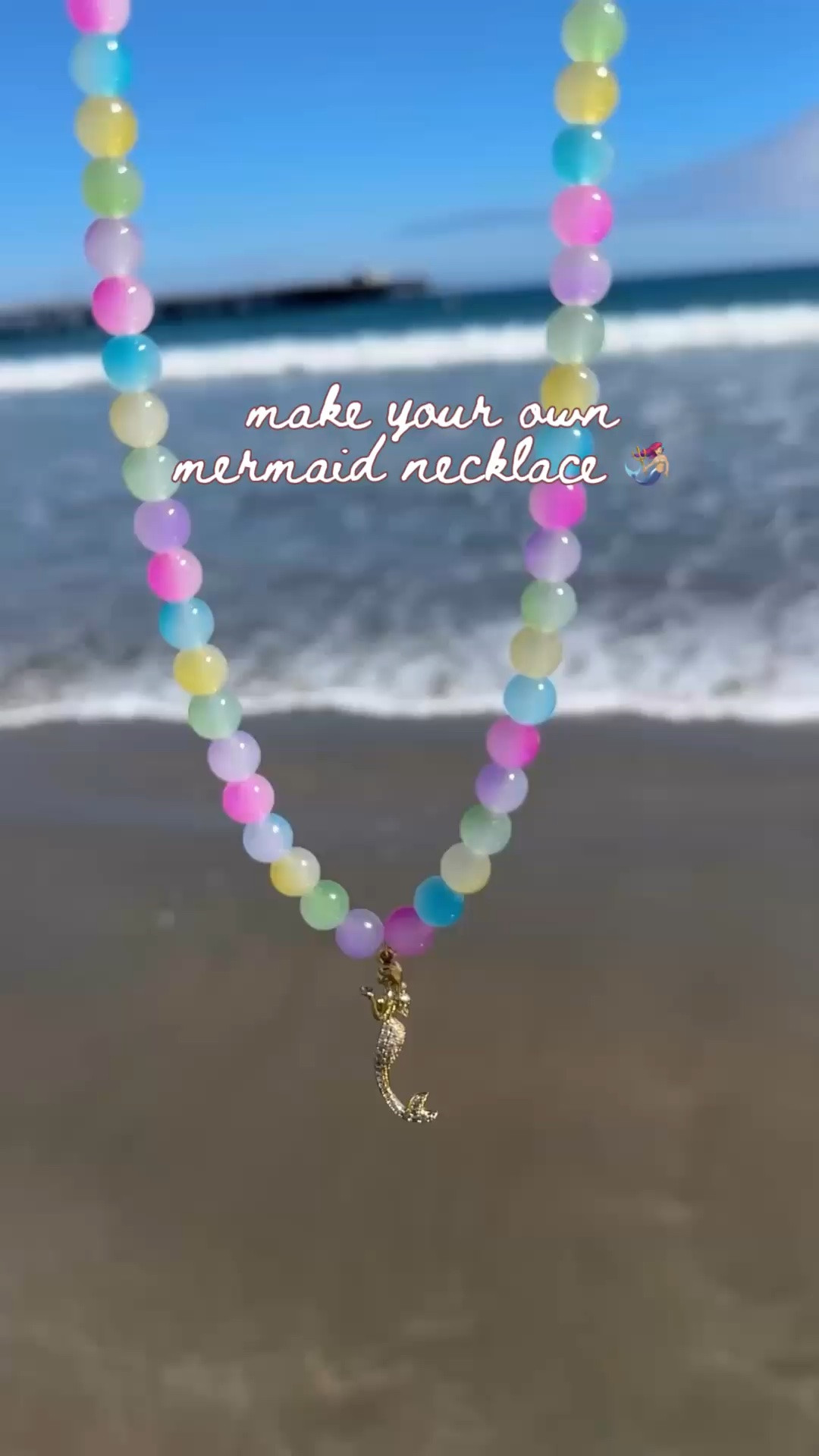 Make your own mermaid necklace! 🧜🏼‍♀️

#LTKootd #LTKgrwm #LTKSeasonal