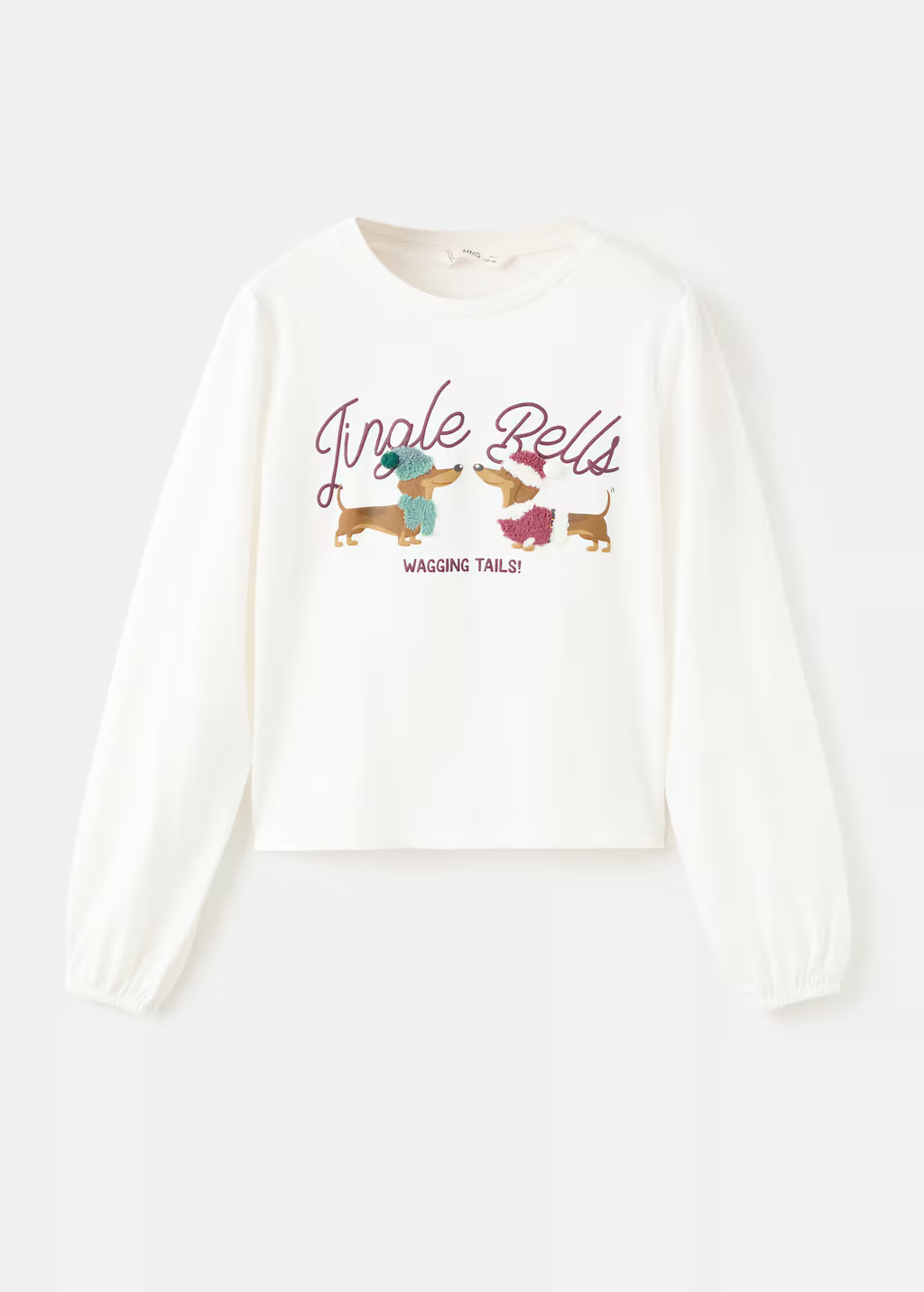 Christmas-print t-shirt - Kids | MANGO USA | Mango (US/MX/AU)