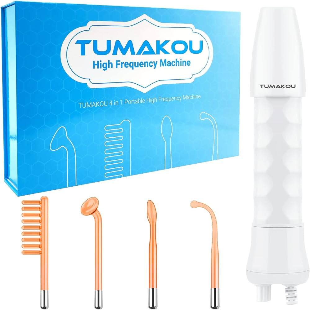 High Frequency Facial Machine - TUMAKOU Portable Handheld High Frequency Facial Skin Wand Machine... | Amazon (US)