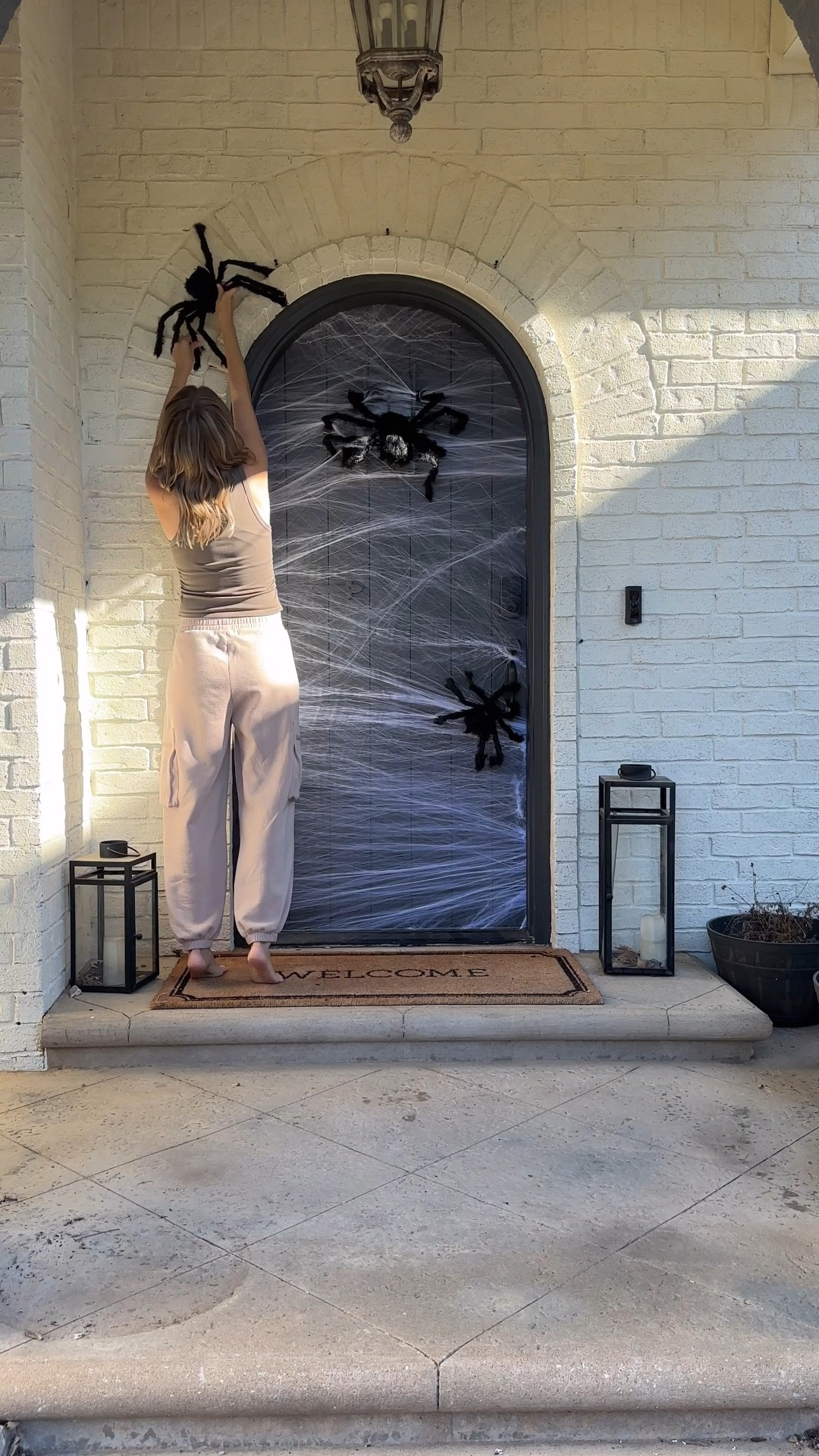 Not a big Halloween decorator, but when the kids get this excited, how can I resist? 😅 Turned our front door into a spider's dream with a few easy, budget-friendly touches! The kids are obsessed with their 'spooky spiders'—and honestly, it might be growing on me too. 🕷️🕸️

Anyone else get pulled into holiday decorating for the kids? Let me know your favorite Halloween DIYs in the comments! 🎃

#HalloweenDecor #MomLife #SpookySeason #DIYHalloween #FamilyFun

#LTKVideo #LTKHome #LTKSeasonal