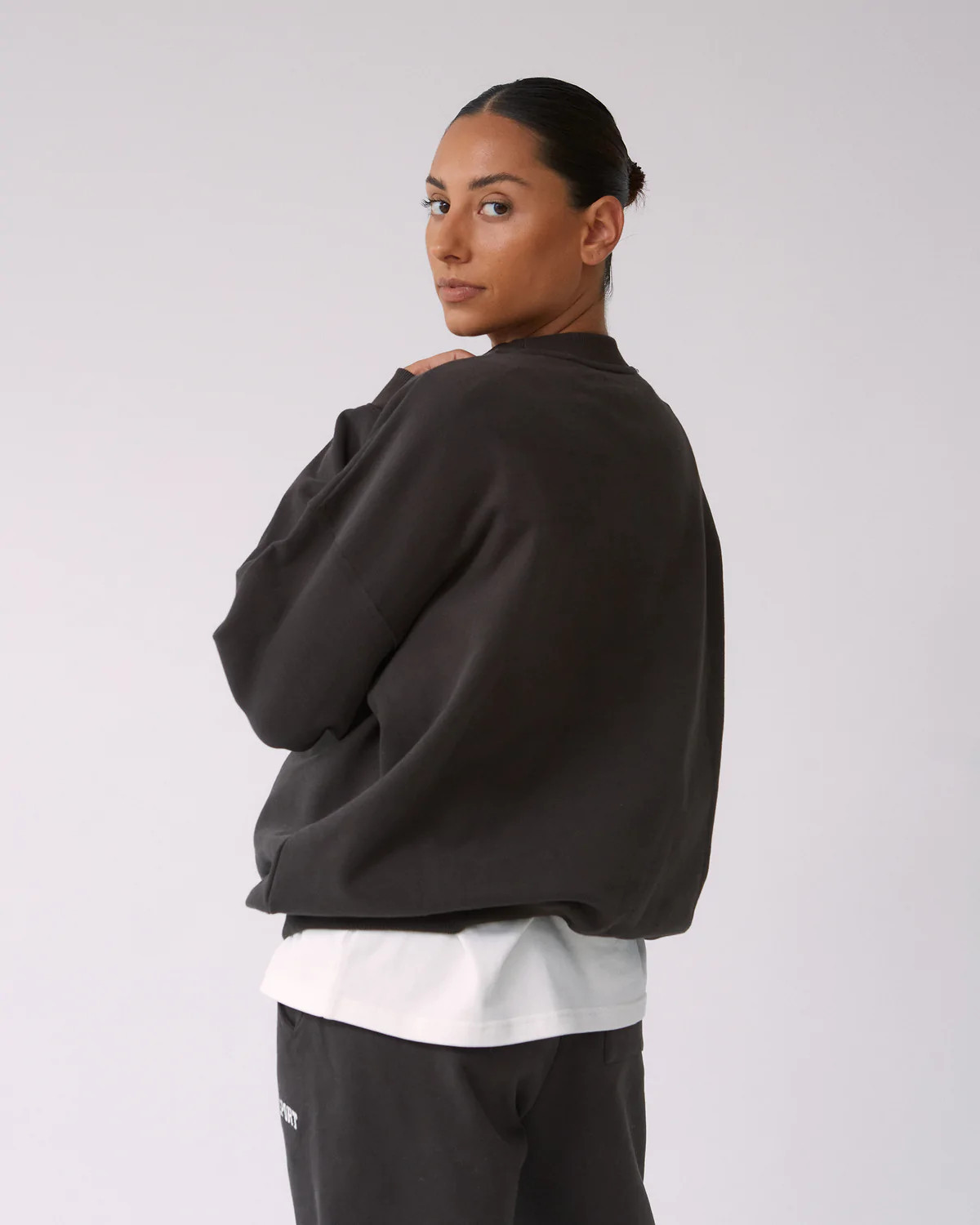 AS Oversized Sweatshirt - Coffee Bean | Adanola UK