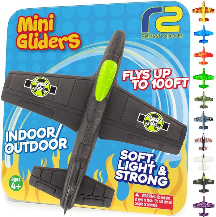 Toy Airplane For Kids - Boo Basket Stuffers for Kids - Durable EVA Foam Plane - Air plane Toy Sto... | Amazon (US)