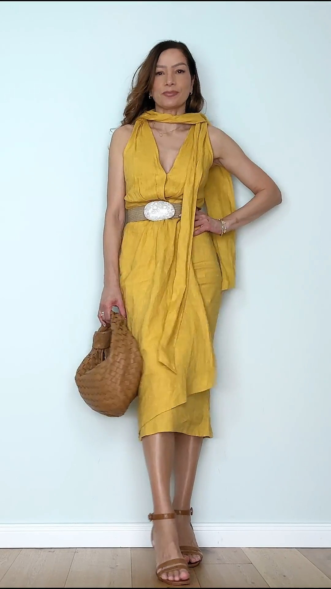 Styling my yellow linen dress ☺️ 

 #LTKdeutschland #LTKkleider #LTKspring