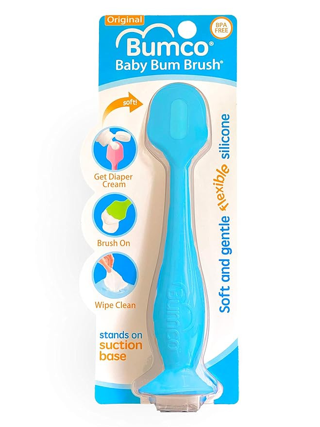 Bumco Baby Essentials for Newborn - Baby Bum Brush Original Diaper Rash Cream Applicator, Soft Fl... | Amazon (US)
