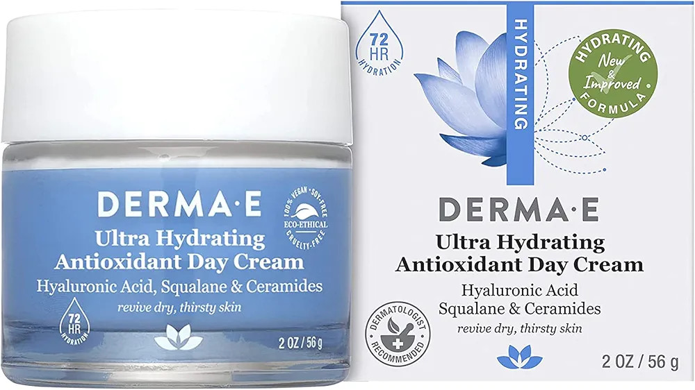Derma E Ultra Hydrating Antioxidant Day Cream – Face Moisturizer with Hyaluronic Acid, Squalane... | Amazon (US)