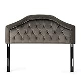 Christopher Knight Home 303586 Killian Velvet Headboard, Queen / Full, Grey / Black | Amazon (US)