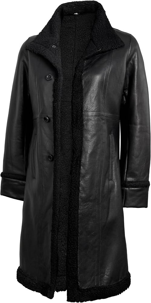 Decrum Leather Coat Women - Real Lambskin Stylish Leather Coat for Women | Amazon (US)