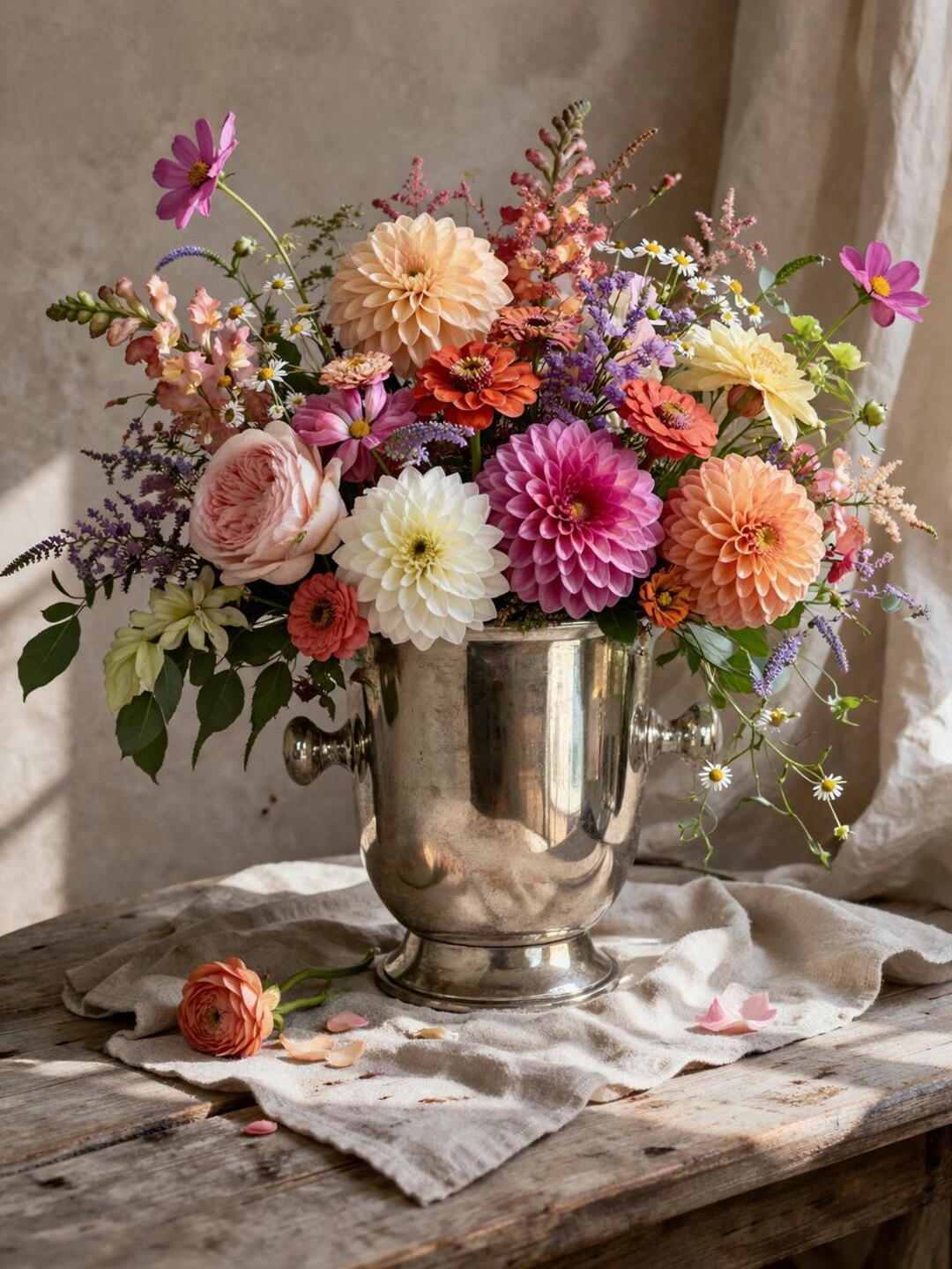 Vintage wine cooler / champagne cooler metal / silver-colored shiny polished / 1970s ice bucket /... | Etsy (US)