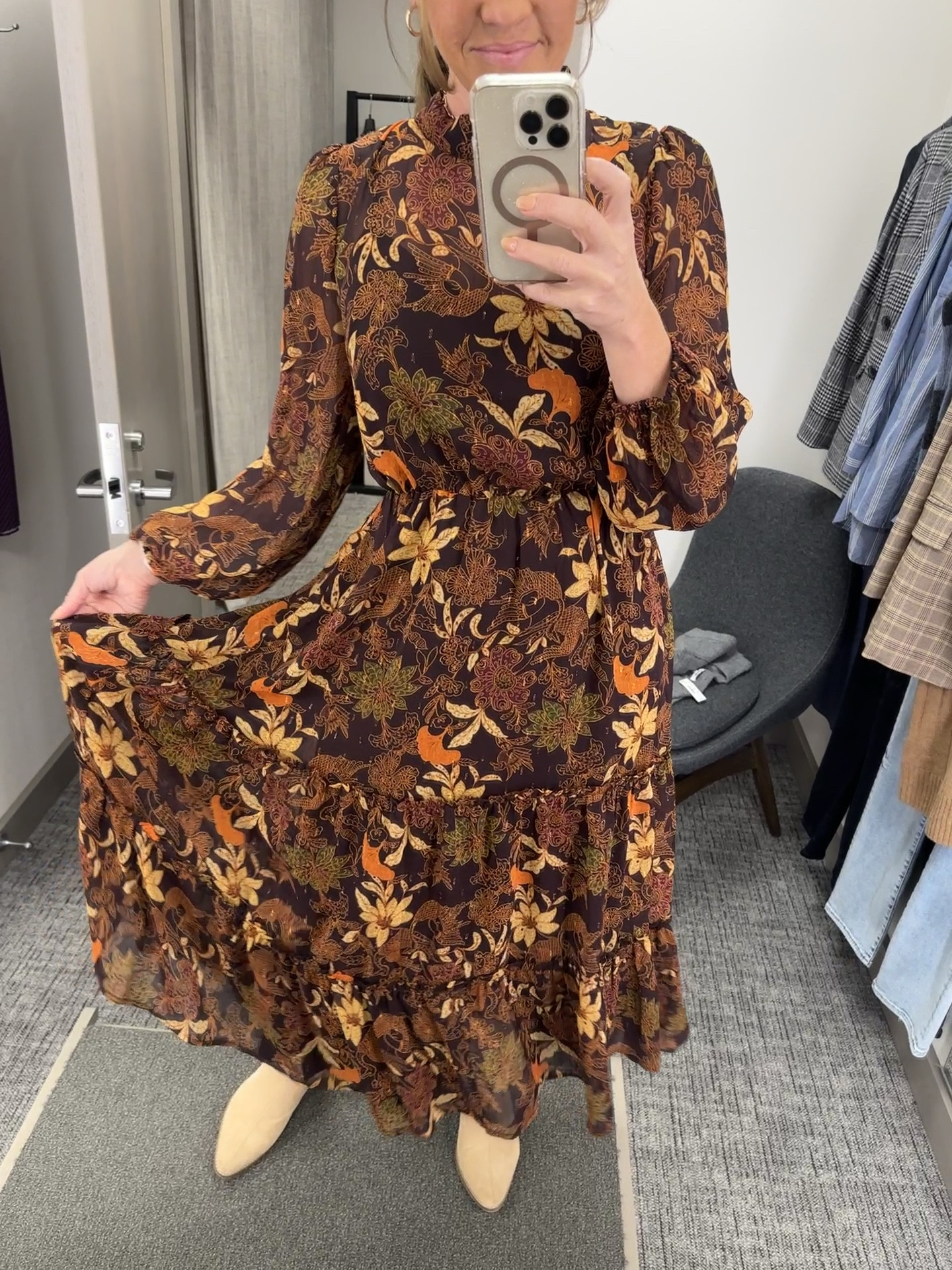 Family photo outfit. Image wearing this fall dress on an open field or outside with the family in tow! It's flowy and light. I'm wearing a size small. 

Family photo outfit - fall dresses - long dress - long sleeve dress - chiffon dress - fall boots - fall style - fall looks - fall trends - fall outfit - fall outfits - fall fashion


#LTKseasonal

#LTKfamily #LTKHoliday #LTKVideo