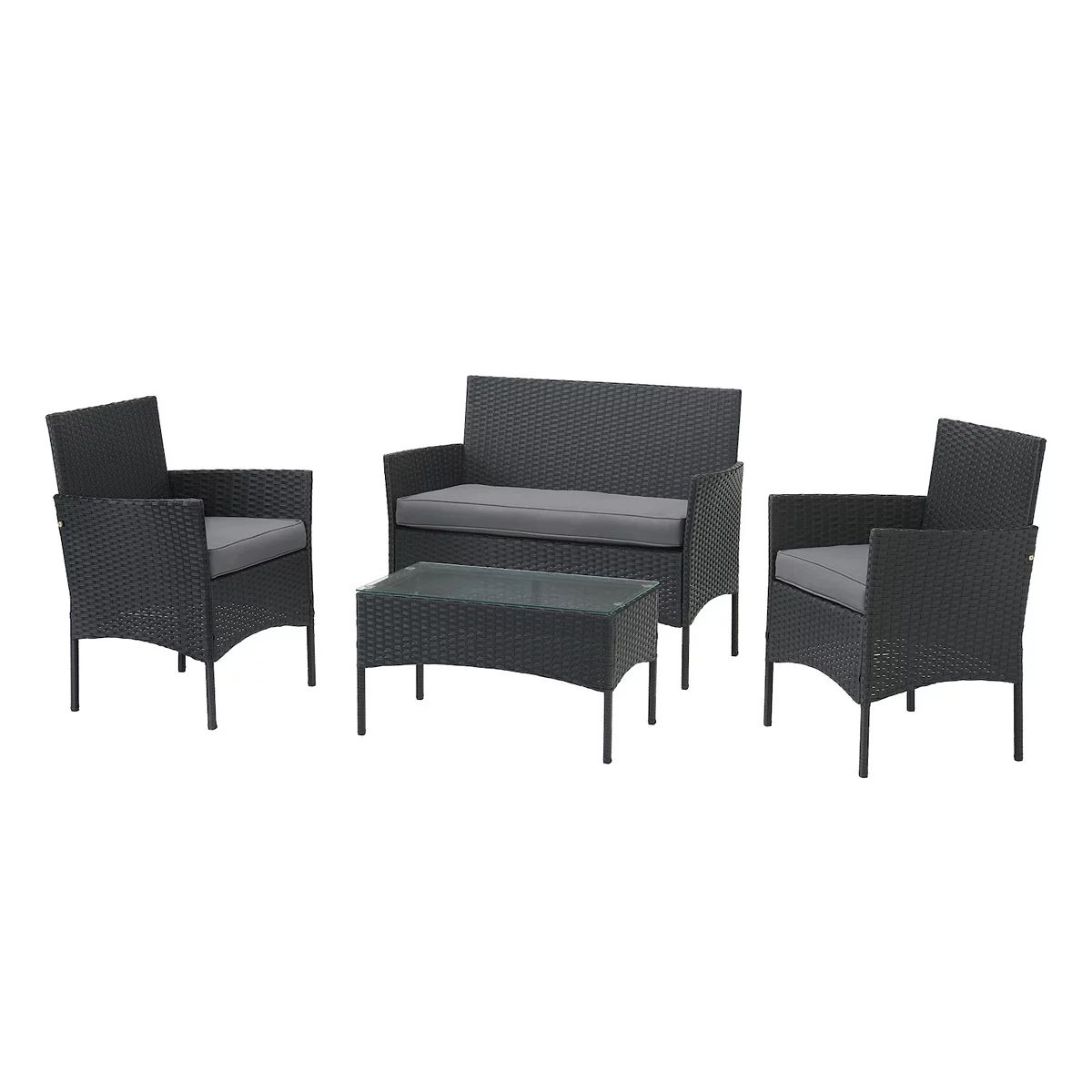 Lavish Home Loveseat, Chair & Coffee Table Patio Furniture 4-pc. Set | Kohl's