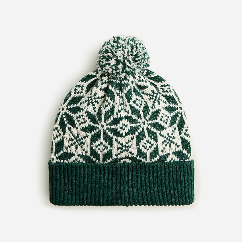 Lambswool Fair Isle pom beanie | J. Crew US