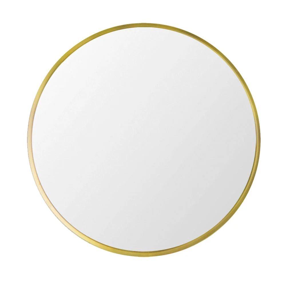 32” Wall Mirror Round Shape Bathroom Mirror Metal Frame Wall Mounted Vanity Mirror Entry Mirror... | Walmart (US)