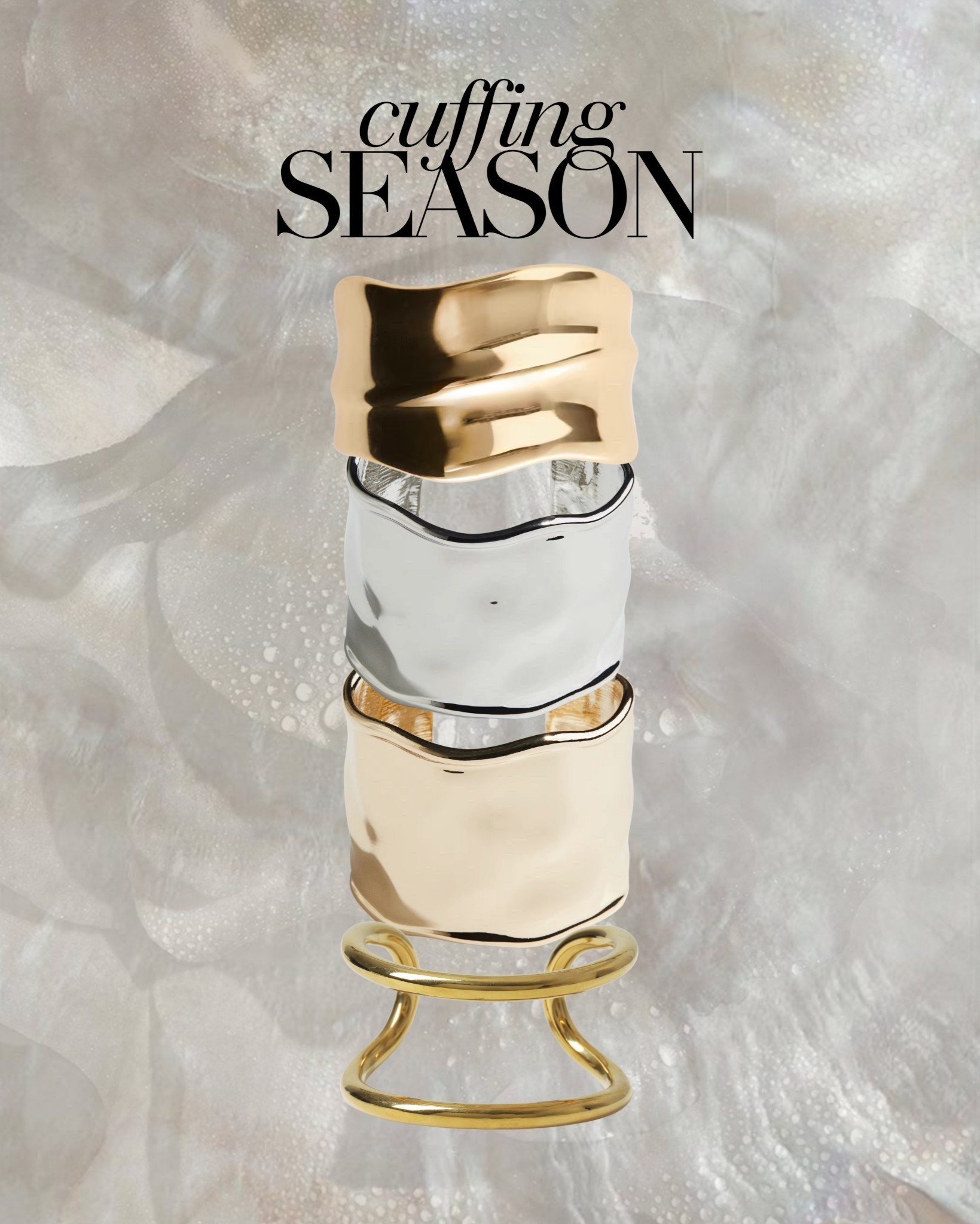 Cuffing season just got an upgrade ✨ stacking my metal cuffs for cosy nights in and festive evenings out 💫
.
metal cuff bracelet | statement cuffs | stacking cuffs | everyday jewellery | elevated basics | festive jewellery | party season jewellery | gift guide jewellery | jewellery edit | bold bracelets | gold cuff | silver cuff | playful jewellery | layering bracelets | Black Friday jewellery 

#LTKgiftguide #LTKpartywear #LTKluxury