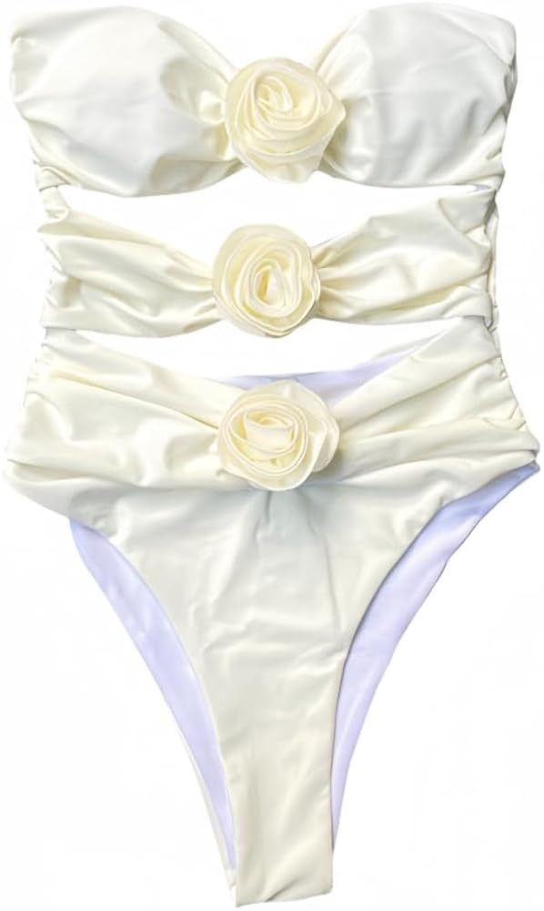 Chic Rose One-Piece Swimsuit-Elegant Swimwear | Amazon (US)