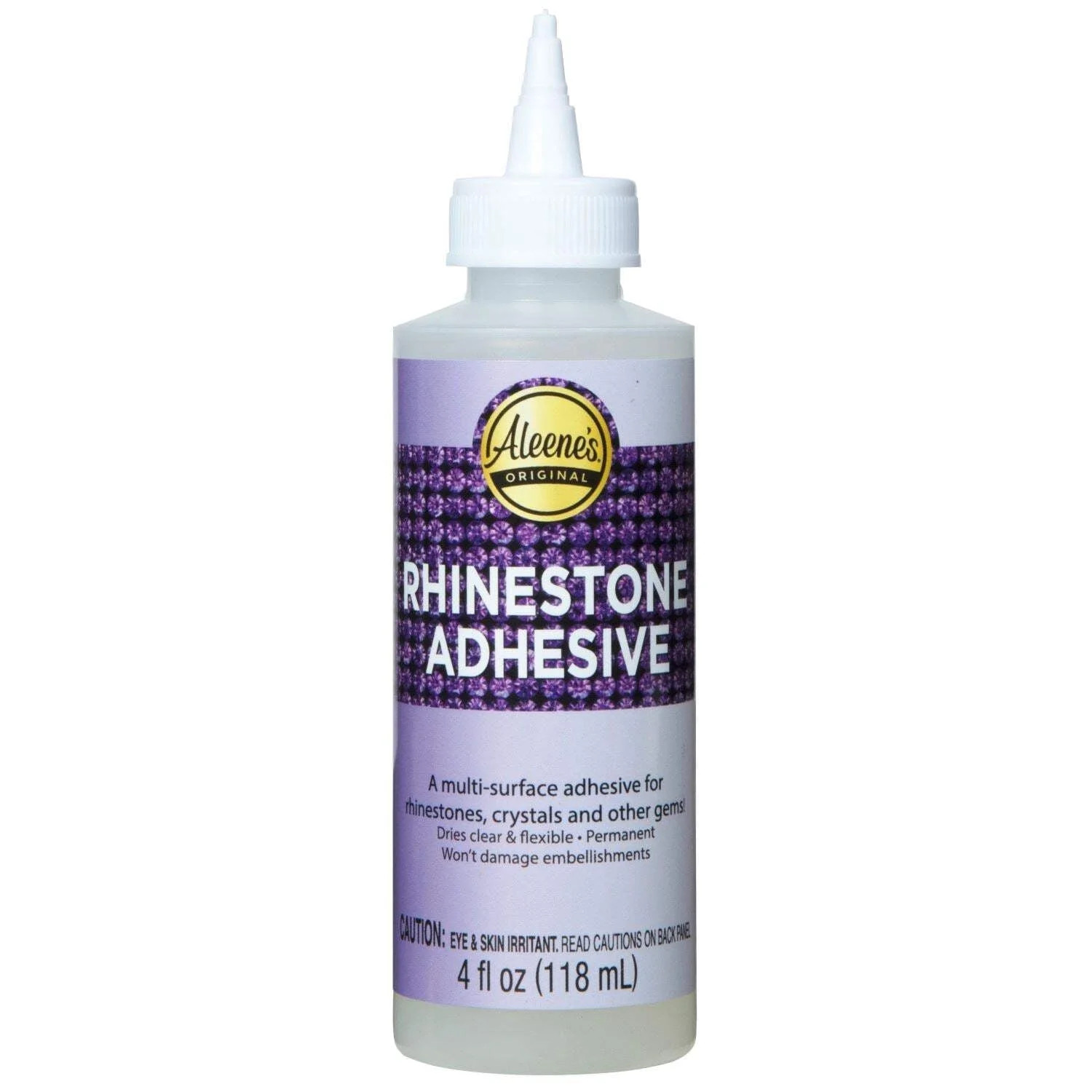 Aleene's Rhinestone Adhesive, 4 fl. oz. - Permanent Clear Glue for Crystals, Gems & Embellishment... | Walmart (US)