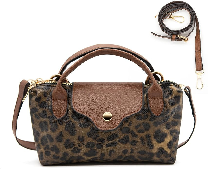 Long Keeper Mini Crossbody Bag for Women Vegan Leather Small Shoulder Handbag Top Handle Tote Hob... | Amazon (US)