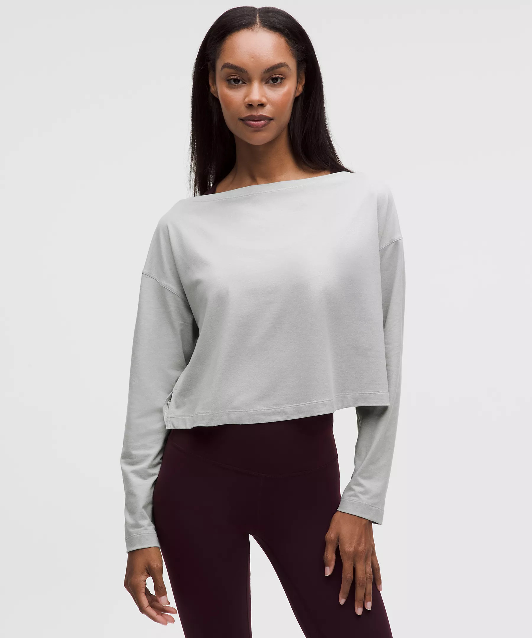 Softy Suedey Relaxed Boatneck Long-Sleeve Shirt | Lululemon (US)