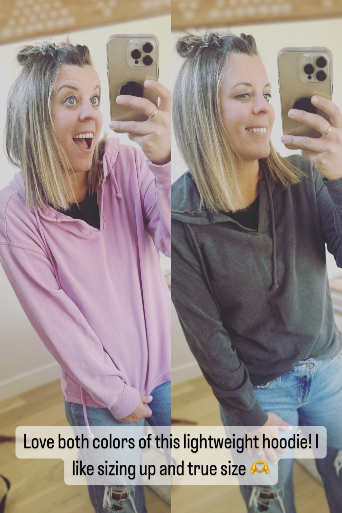 Need a lightweight hoodie for the beautiful weather?? I love sizing up and true size and the color options! Shop via the app and search shipping options and delivery near you 

#LTKmidsize #LTKSpringSale #LTKfindsunder50