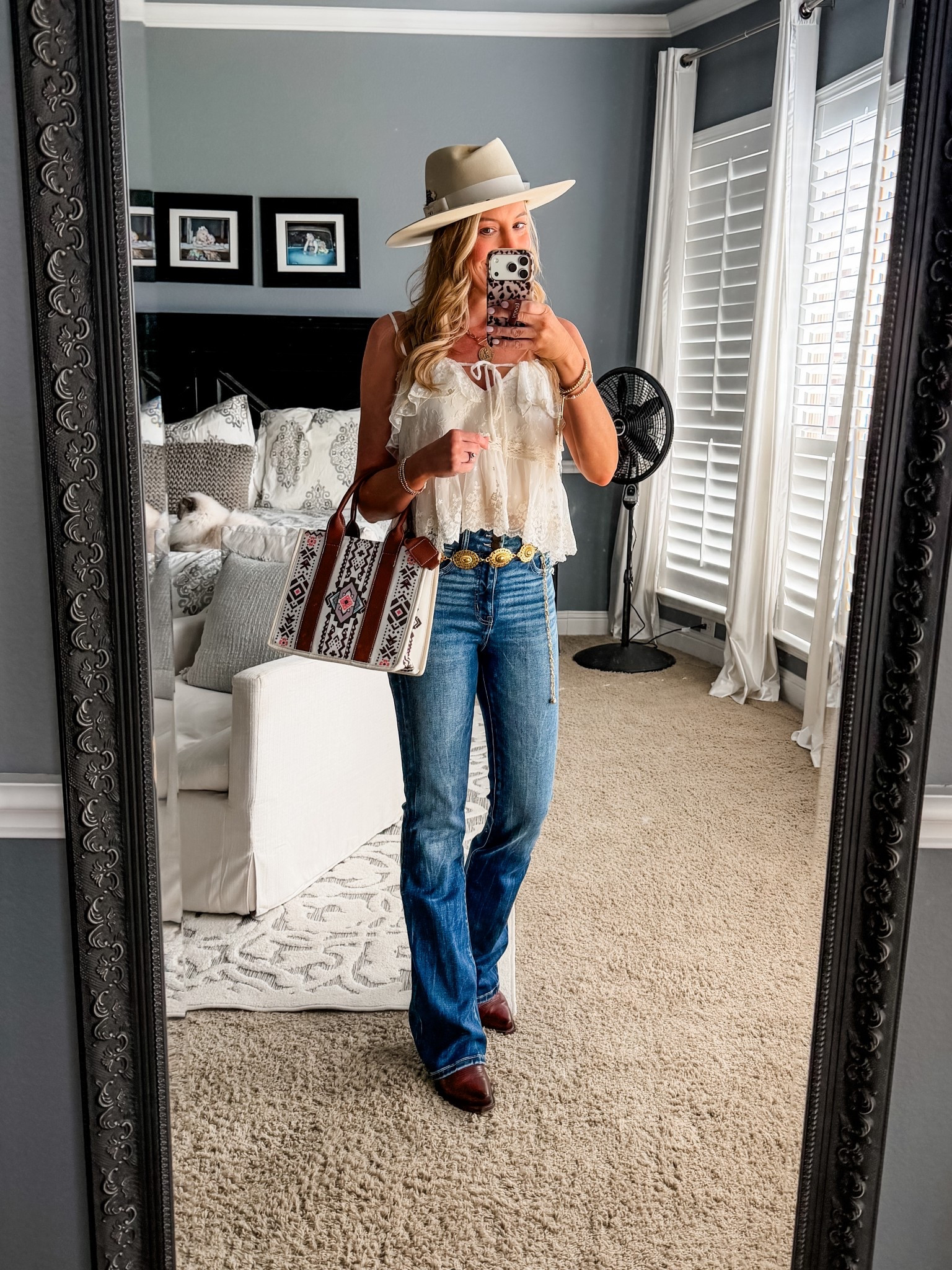 This is the perfect outfit for festival season! I’m wearing a small in the jacket, XS in the top, tts in the jeans wearing a size 26. 

Jeans | bootcut jeans | festival outfit | festival outfits | country concert | spring outfit | rodeo | date night | Nashville outfit | jacket | suede jacket | fringe jacket | belt | western belt | boots | cowboy boots | cowboy hat | purse | bag | 



#LTKmomlife #LTKootd #LTKFestival
