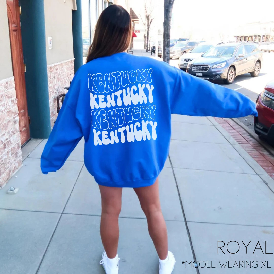 Kentucky Sweatshirt University Sweatshirt Vintage College Sweatshirt KY Basketball Clothing Unive... | Etsy (US)