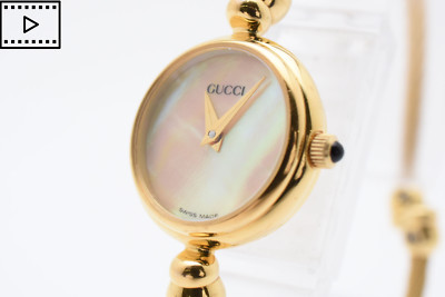 Vintage [Exc+5] Gucci 2700.2.L Shell Dial Gold Pearl Quartz Women's Watch JAPAN | eBay US