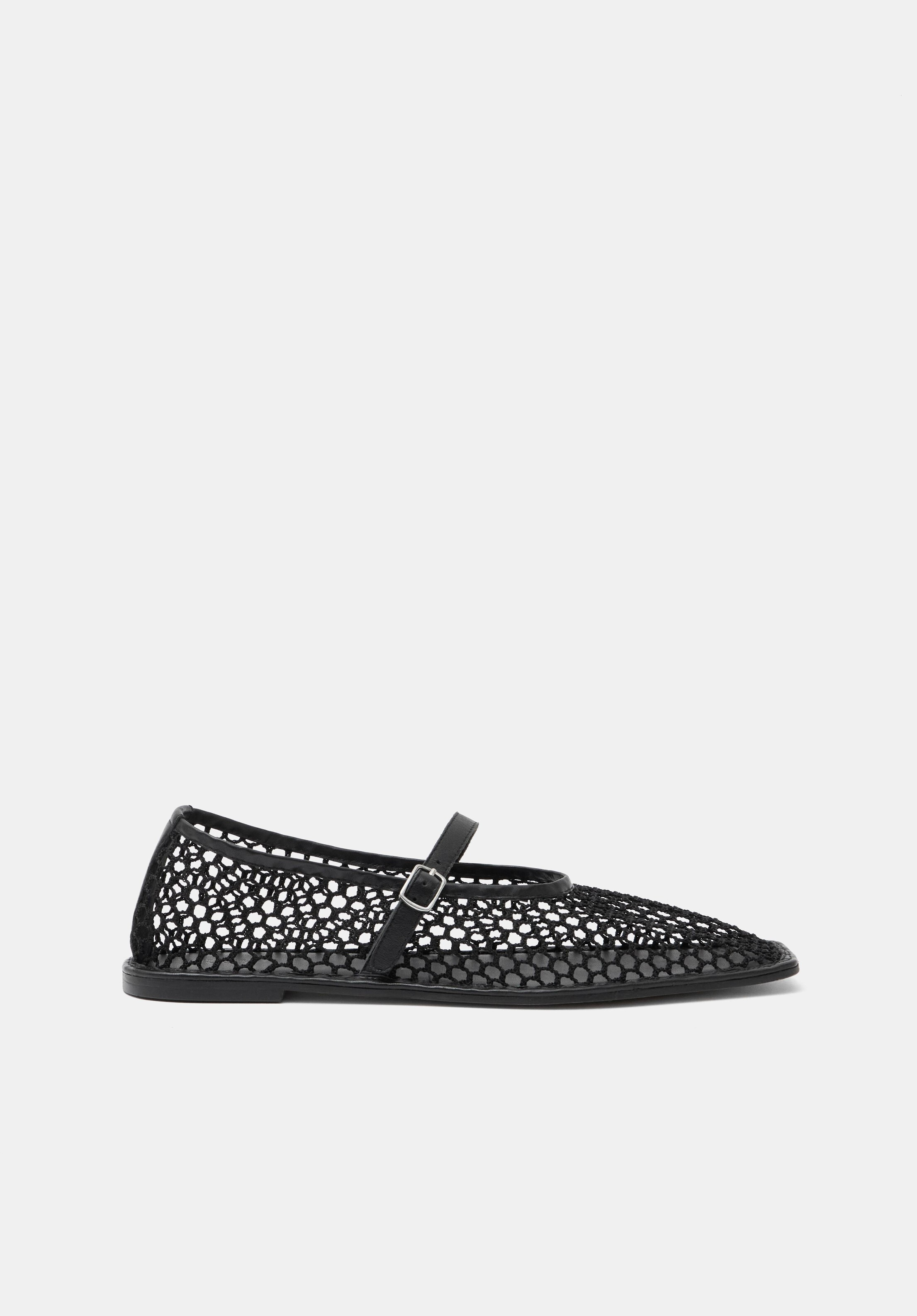 Mesh Mary Jane Ballerina Flats | Hush UK