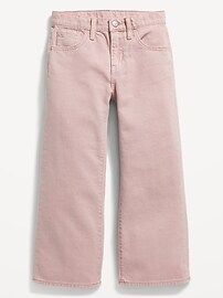 High-Waisted Pop-Color Baggy Wide-Leg Jeans for Girls | Old Navy (US)