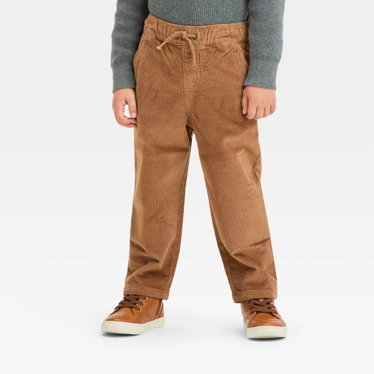 Toddler Boys' Pull-On Corduroy Pants - Cat & Jack™ Brown 4T | Target