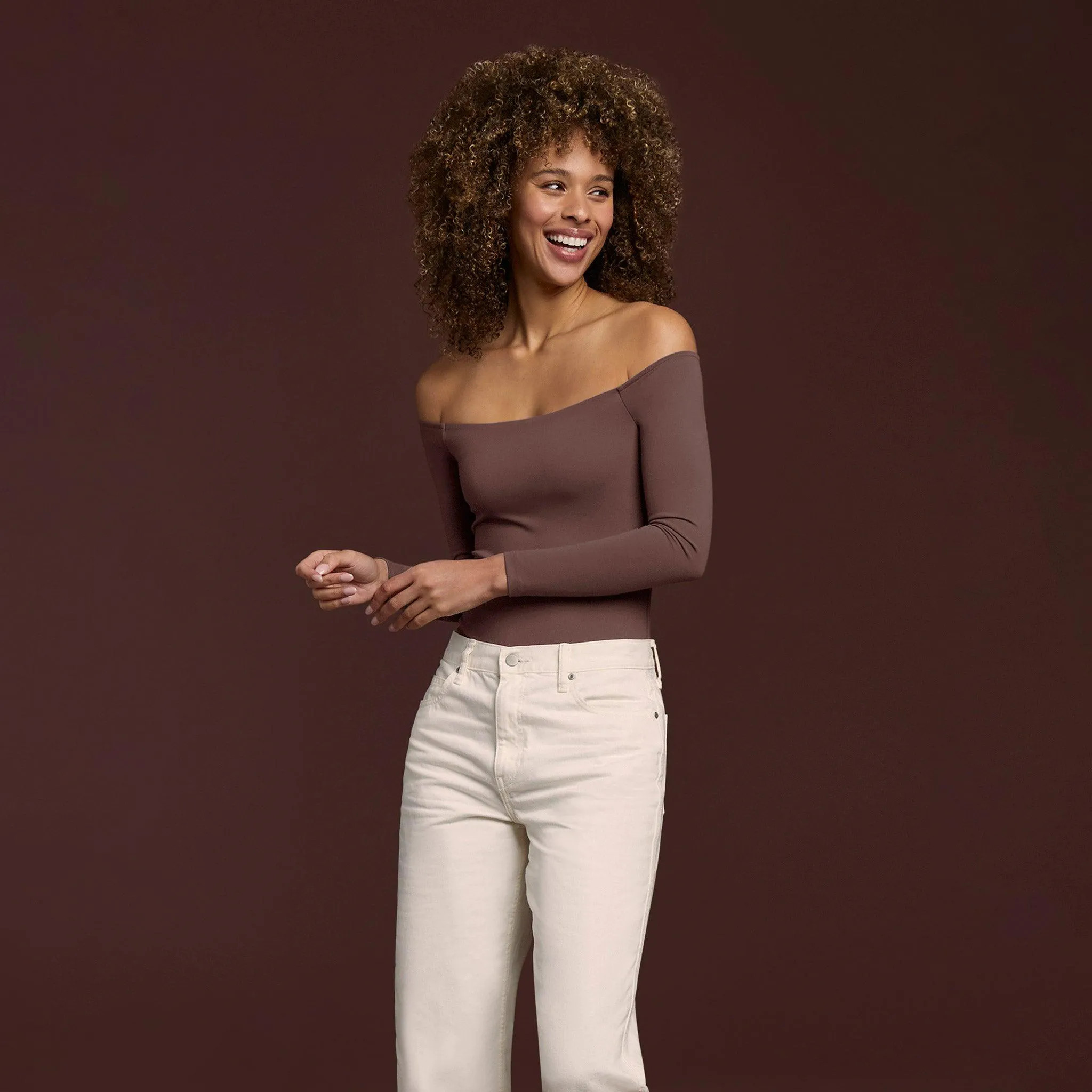 Off The Shoulder Bodysuit | nuuds