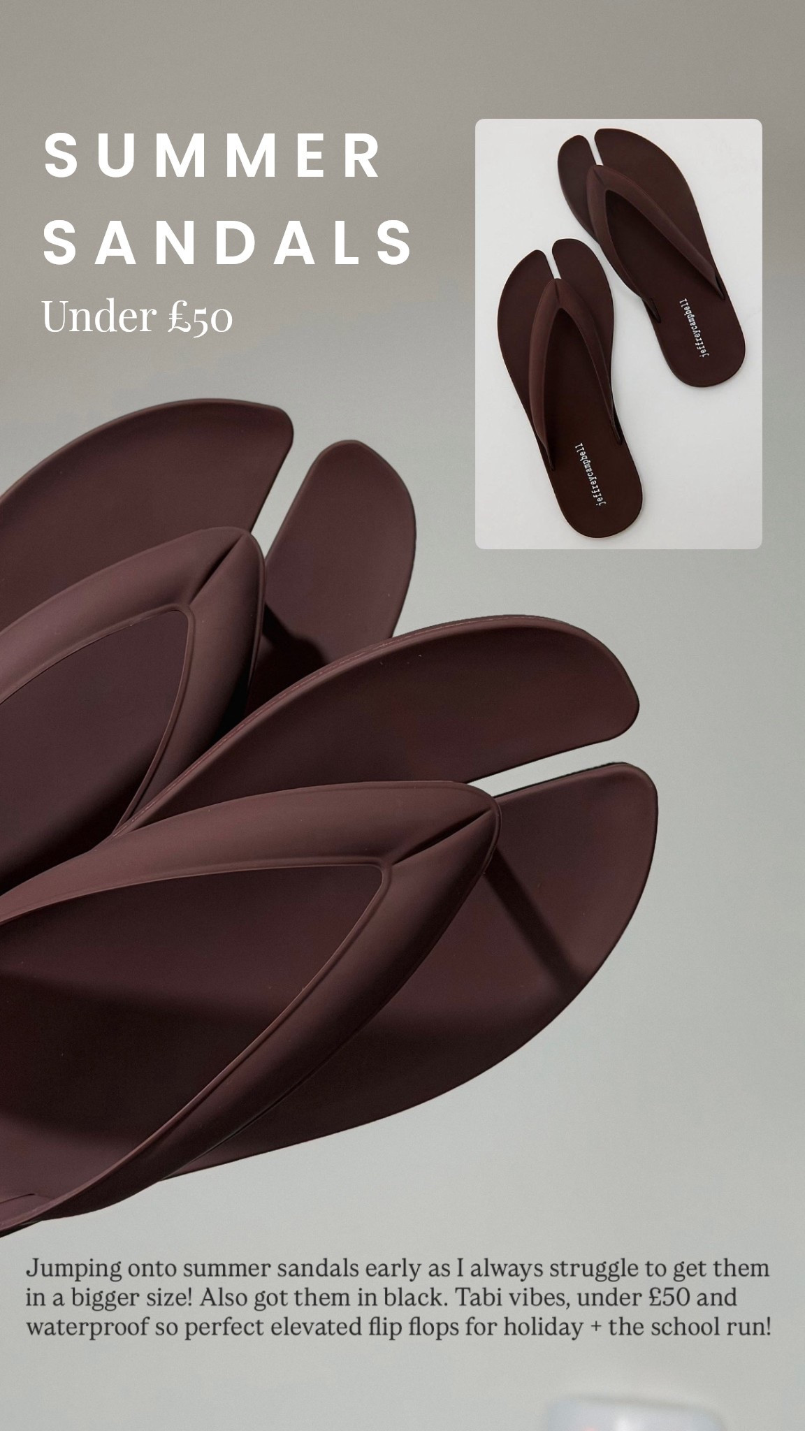 Jeffrey Campbell sandals from Free People - Maison Margiela Tabi flip flops alternatives. Perfect sandal for holidays and on the school run. I ordered the black sandals and the brown version #sandals #summer #freepeople 

#LTKspring #LTKshoes #LTKuk