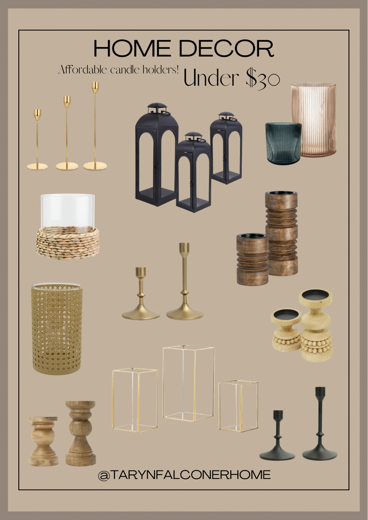 Affordable candle holders (under$30)

#homedecor #candleholders #falldecor #cozyhome #affordable #moodyhome 

#LTKcasa

#LTKHome #LTKStyleTip