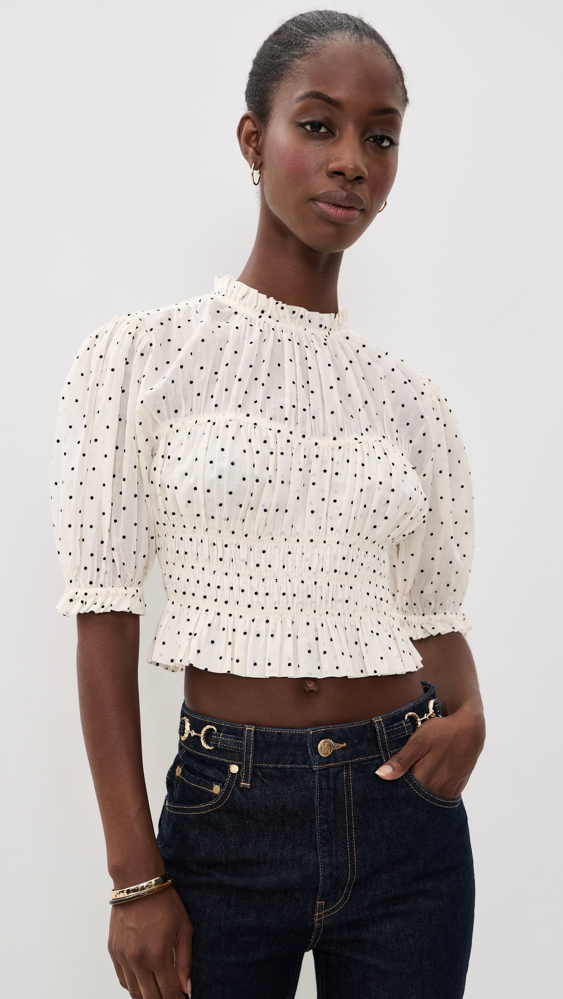 Rae Short Sleeve Cotton Top | Shopbop