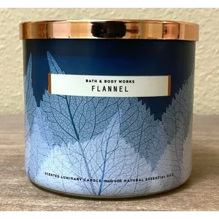Bath and Body Works 3-Wick Scented Candle in Flannel 14.5 Ounces | Walmart (US)