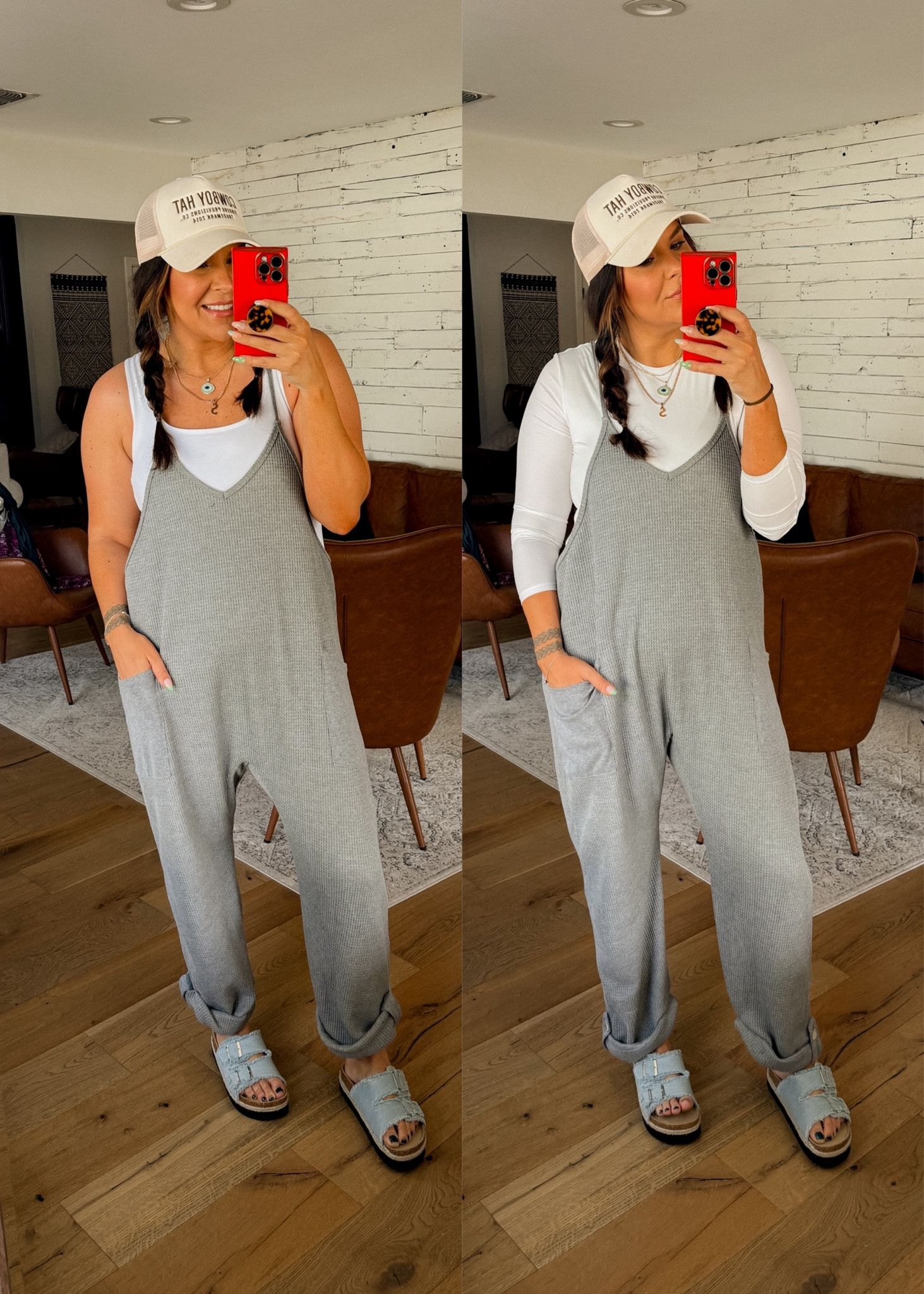 Jumpsuit: XL
Longsleeve: XL
tank: XL
Sandals: TTS


#LTKstyletip #LTKmidsize #LTKfindsunder50